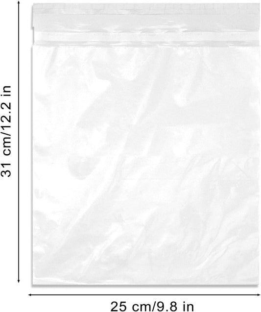 Disposable Car Trash Bags, 100 Pack Car Garbage Bag Hanging, Self Adhesive Cleaning Bags for Cars, Kitchens, Bedrooms, Offices, During Travel and Camping (9.8 * 12.2 Inches), White