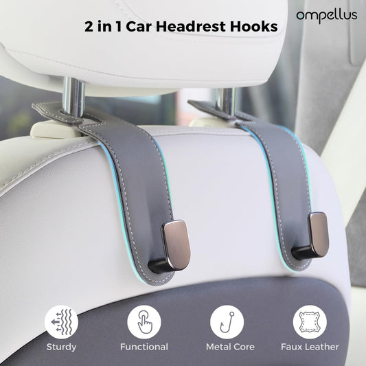 Car Purse Holder,2 Pack Leather Car Purse Hook,Car Organization Accessories