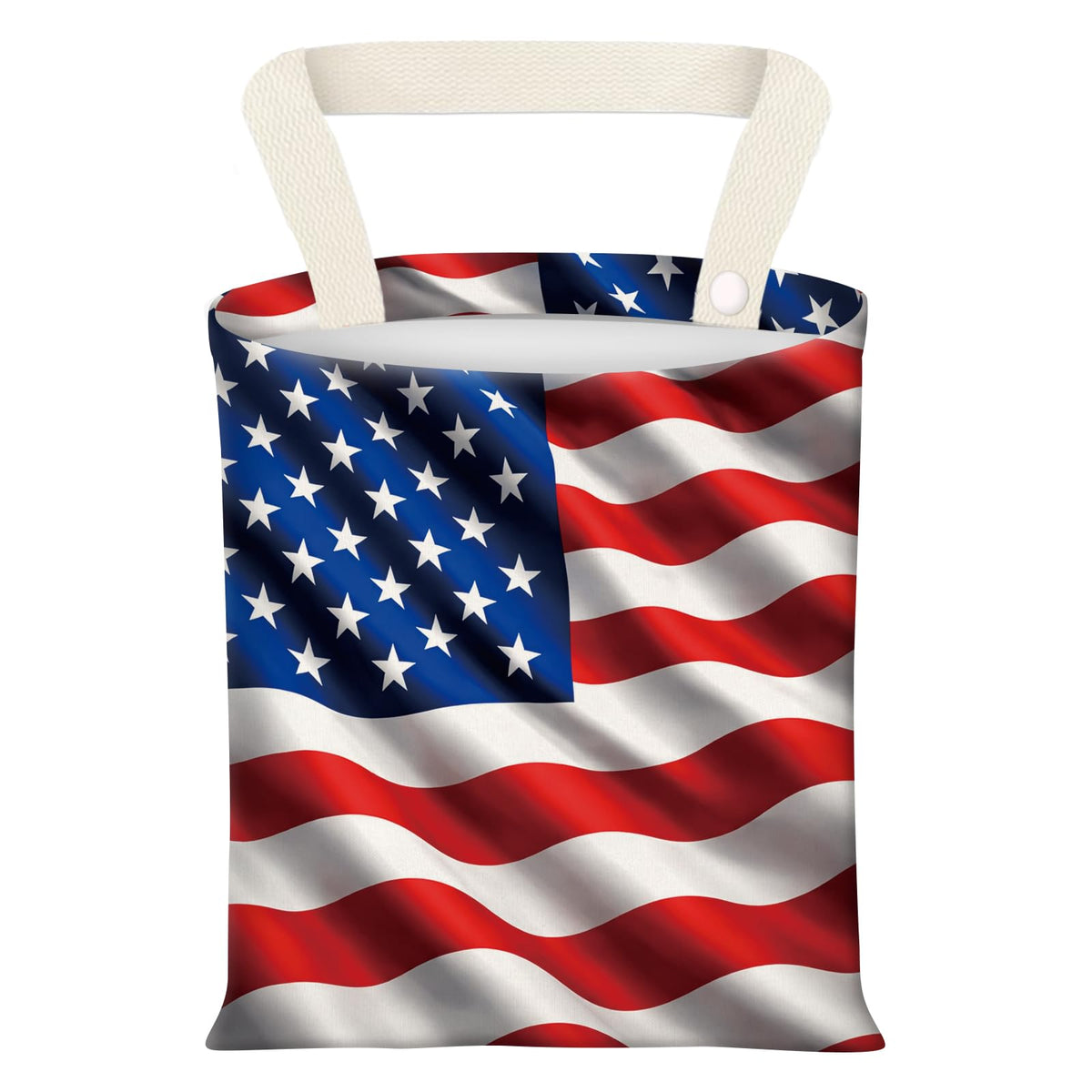 Hanging Car Garbage Bag, Cute Car Trash Can Bag, Automotive Accessories for Women Men Bigfoot USA Flag