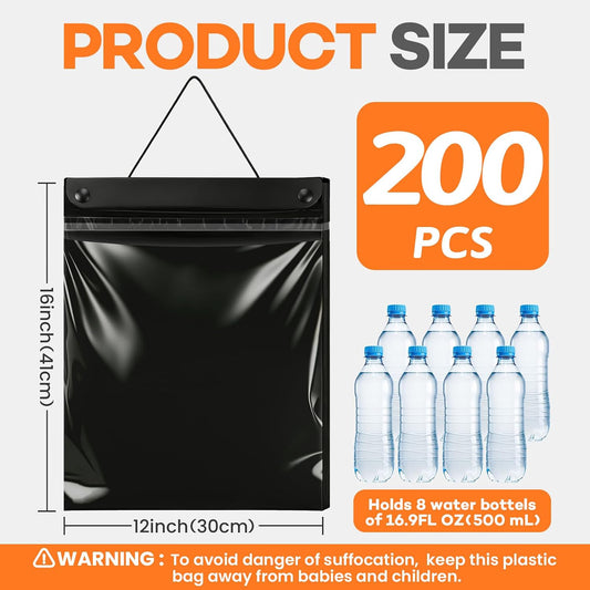 200 Pcs Hanging Car Trash Bags, Disposable Leak-proof Garbage Can for Car
