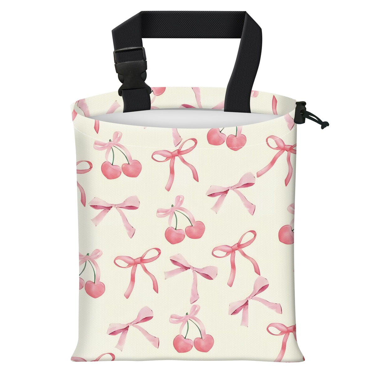 Car Trash Bag Large Hanging Can for Back of Seat, Cute Waterproof Car Garbage Bag for Vehicle, Travelling, Outdoor Cute Boho Pink Floral