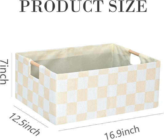 Storage Bin for Shelves Rectangle Closet Baskets Foldable Box with Handles, Gray Storage Bins, Storage Boxes for Home Office Car Dormroom