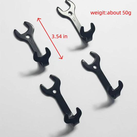 4 Pcs Vintage Wrench Shape Coat Hooks Decorative Wall Hooks