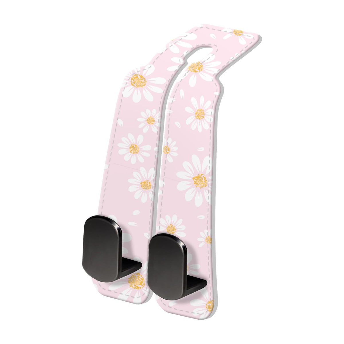 PU Leather Car Seat Hook, Storage Headrest Hanger, Cute Car Backseat Organizer, Car Hooks For Purses and Bags Cute Brown Cartoon Owls