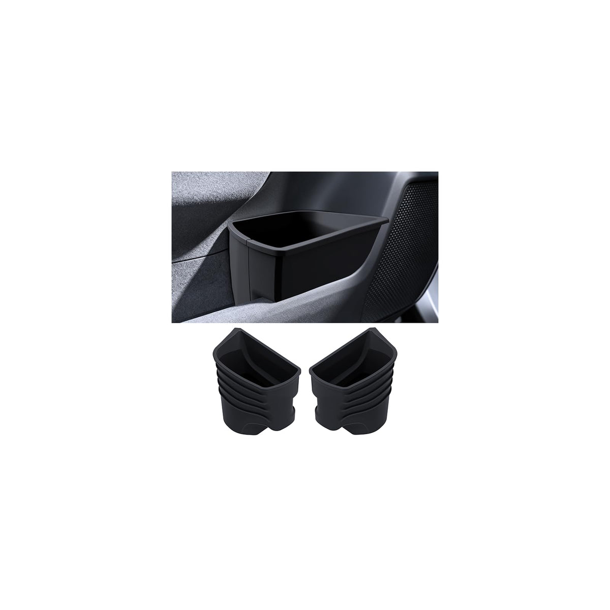 For 2026 Toyota RAV4 Center Console Passenger Glove Box Divider Organizer ABS Material Easy to Pick Up&Install, 6th Gen Hybrid&Plug-in Hybrid Interior Accessories