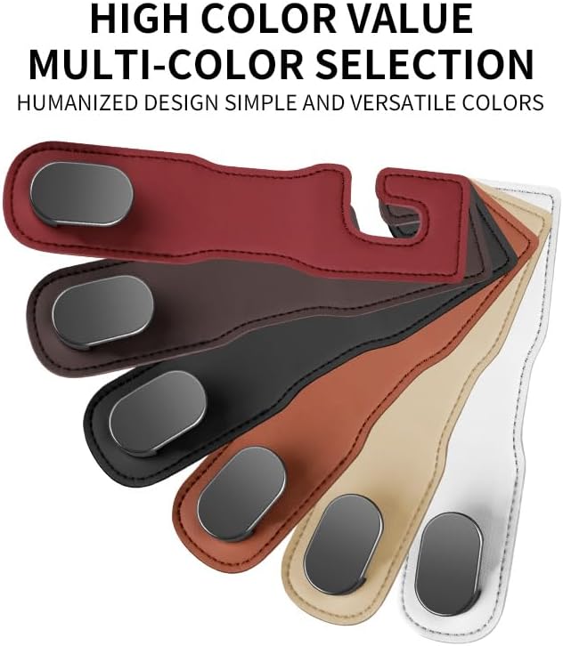 Universal Car Seat Back Storage Hook, Premium Stitched