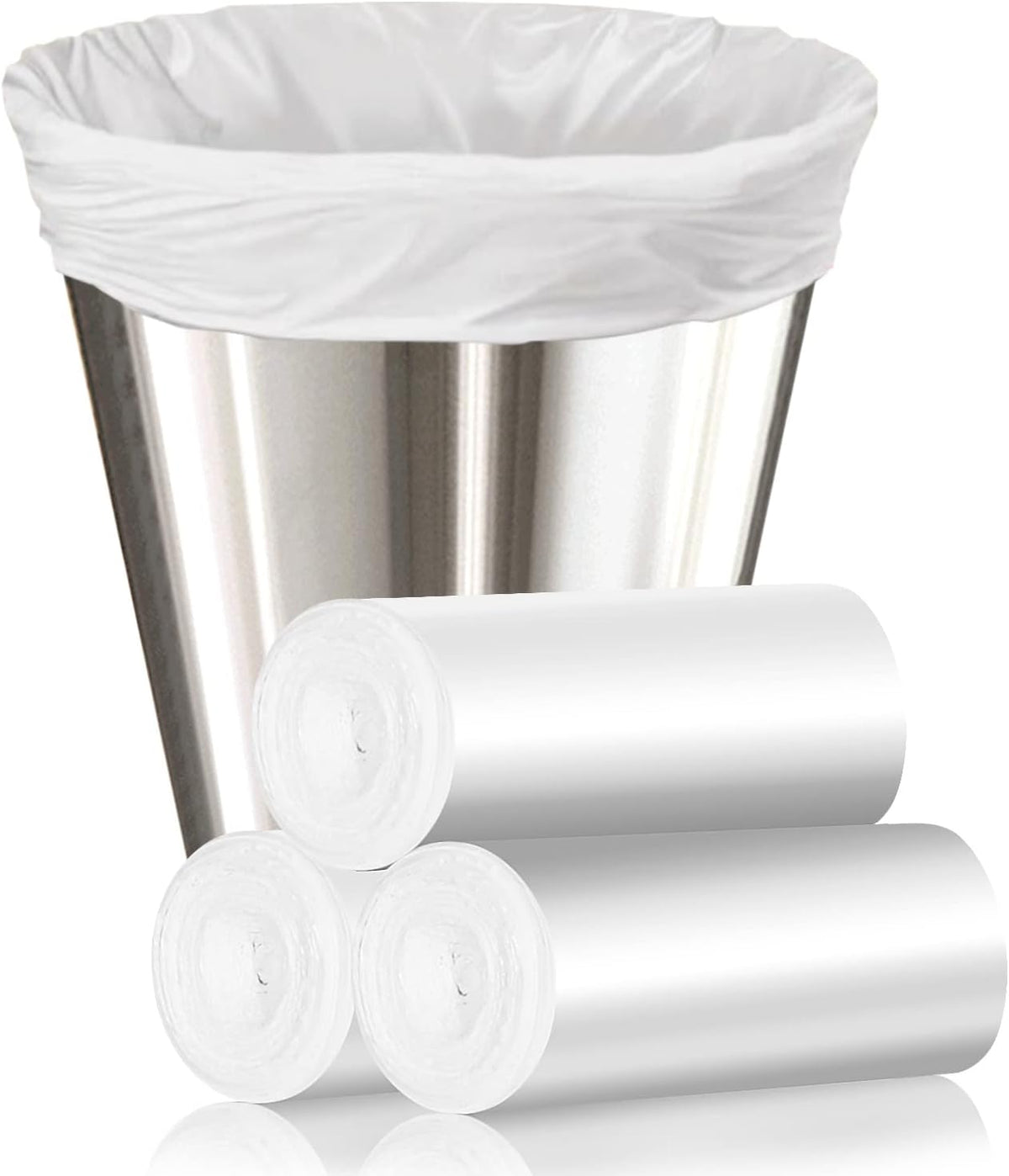 105 Count Small Trash Bags, 4 Gallon Garbage Can Liners