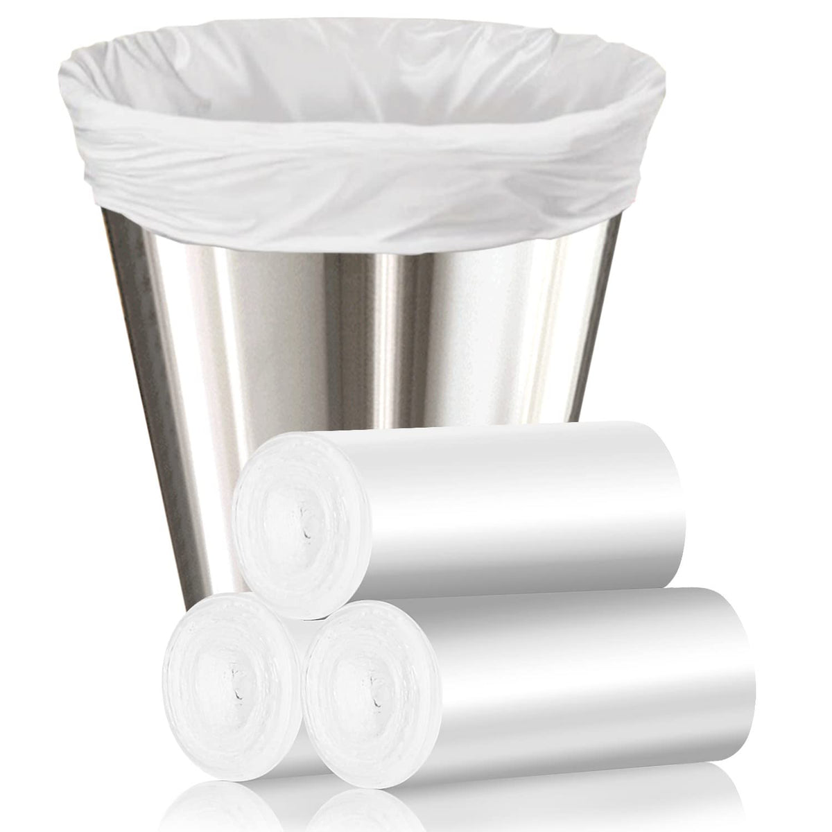105 Count Small Trash Bags, 4 Gallon Garbage Can Liners