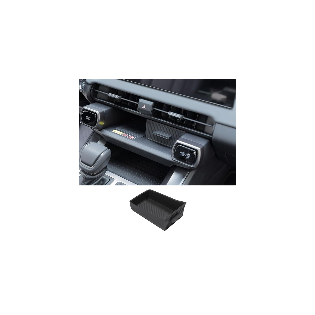 For 2026 Toyota RAV4 Center Console Passenger Glove Box Divider Organizer ABS Material Easy to Pick Up&Install, 6th Gen Hybrid&Plug-in Hybrid Interior Accessories
