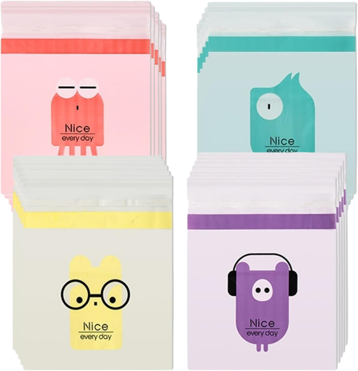 Hiceeden 120pcs Car Trash Bag, Stick-on Disposable Trash Bag