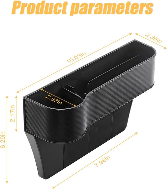 Moly Magnolia 2 Pack Seat Gap Organizers with Cup Holder and USB Charger