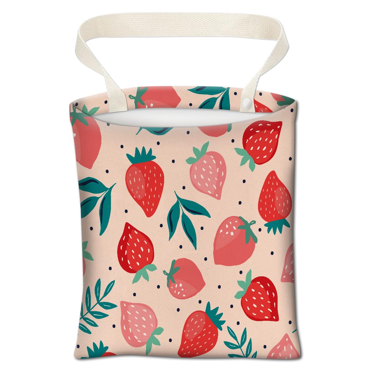 Car Trash Can, Cute Car Trash Bag, Hanging Car Organizer and Storage Bag, Trash Bin for Car Accessories, Vehicle, Travelling, Camping Cute Blue Flowers