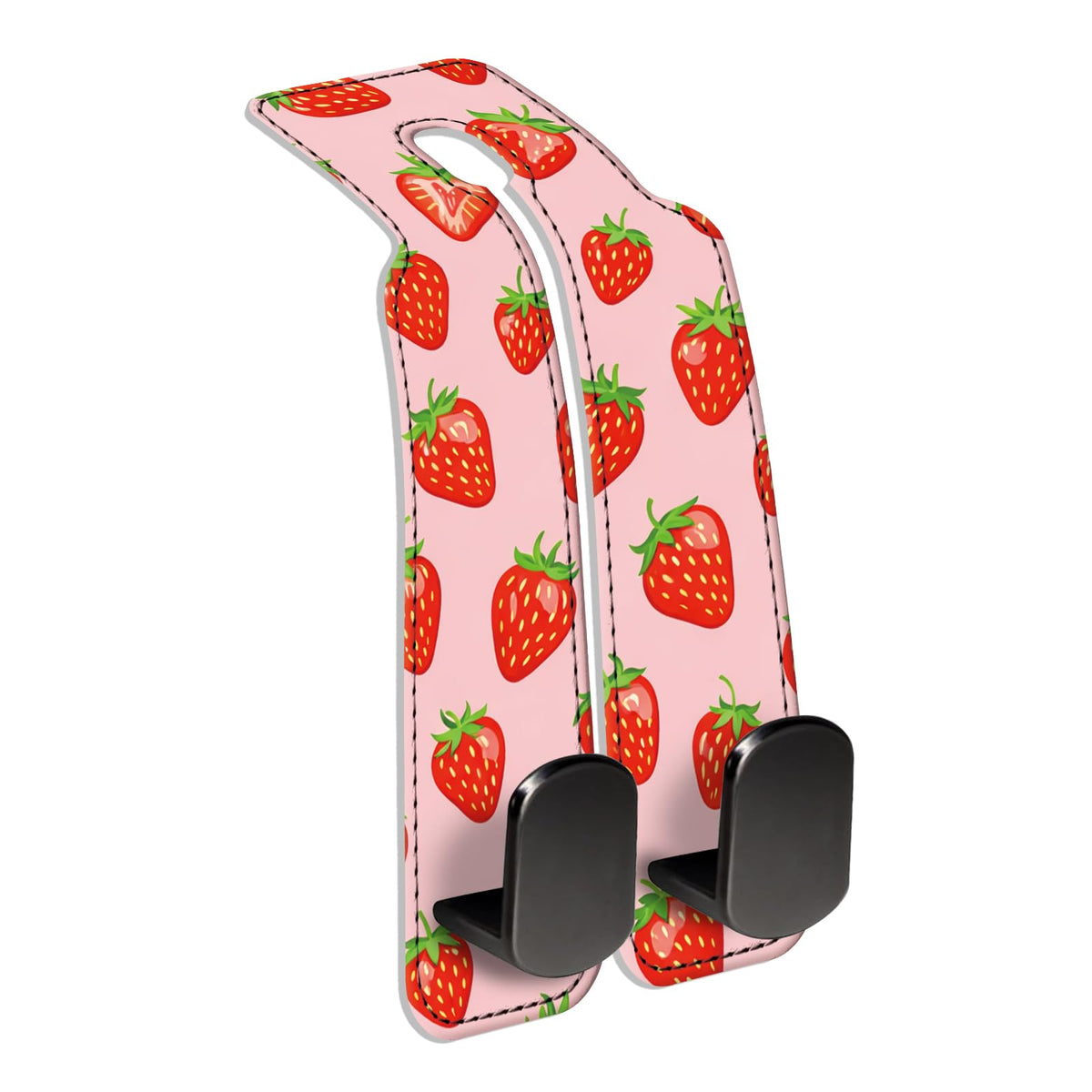 Car Seat Back Storage Hook, Funny Car Purse Hook, Cute Vehicle Storage Organizer for Purses Handbags Orange Flower Mushroom
