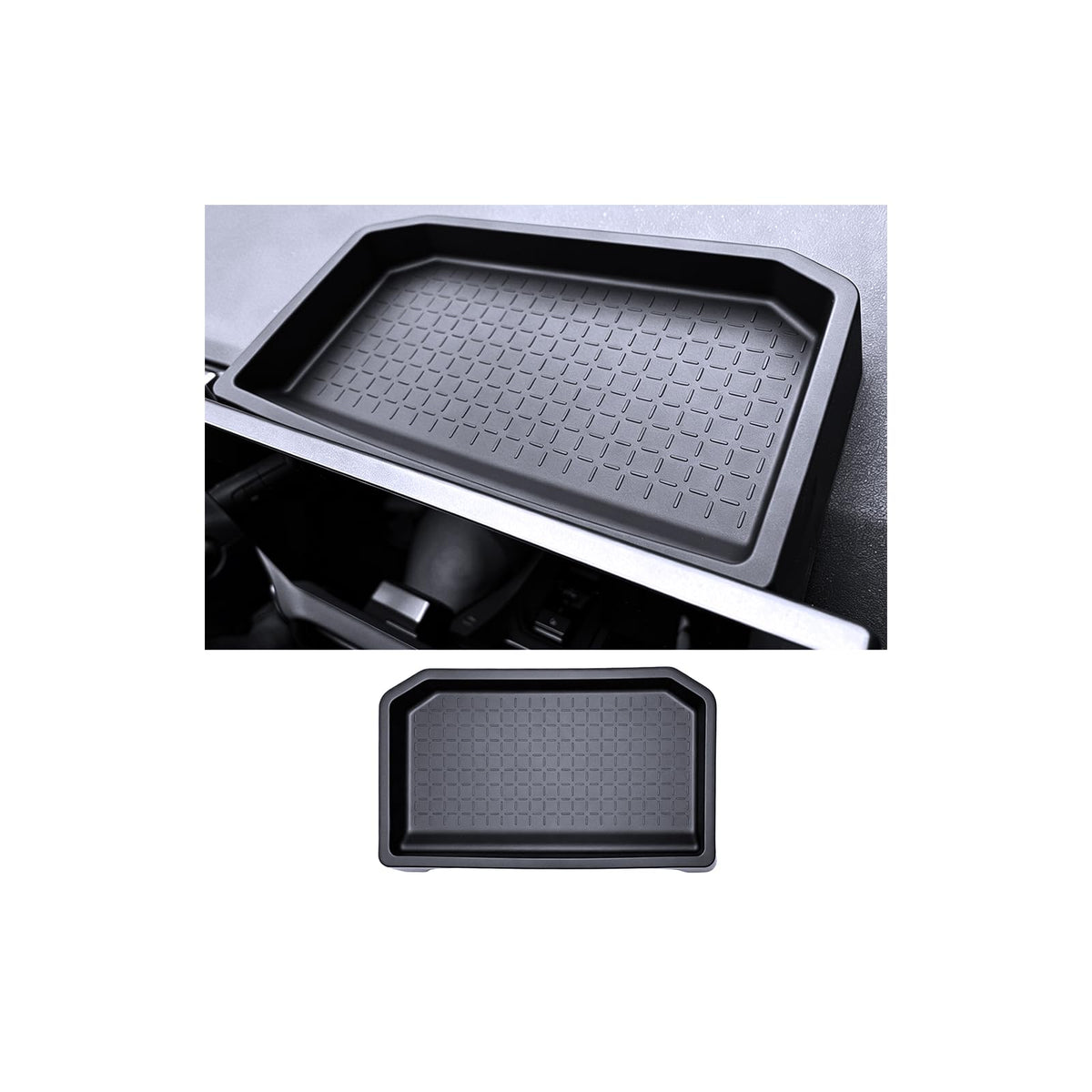 For 2026 Toyota RAV4 Center Console Passenger Glove Box Divider Organizer ABS Material Easy to Pick Up&Install, 6th Gen Hybrid&Plug-in Hybrid Interior Accessories