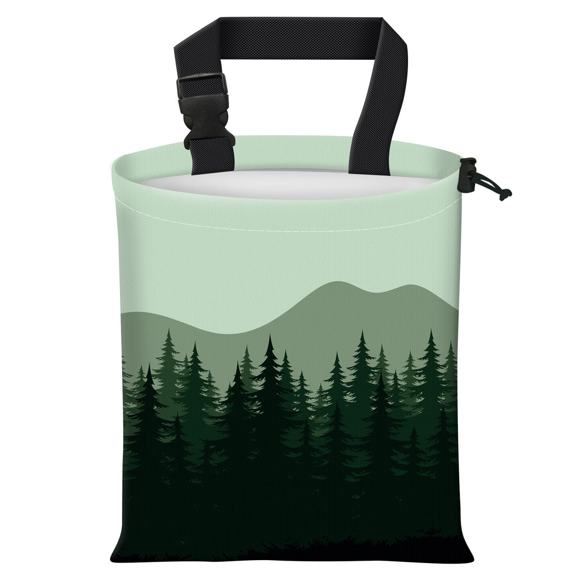 Car Trash Bag Large Hanging Can for Back of Seat, Cute Waterproof Car Garbage Bag for Vehicle, Travelling, Outdoor Cute Dog Paw Heart