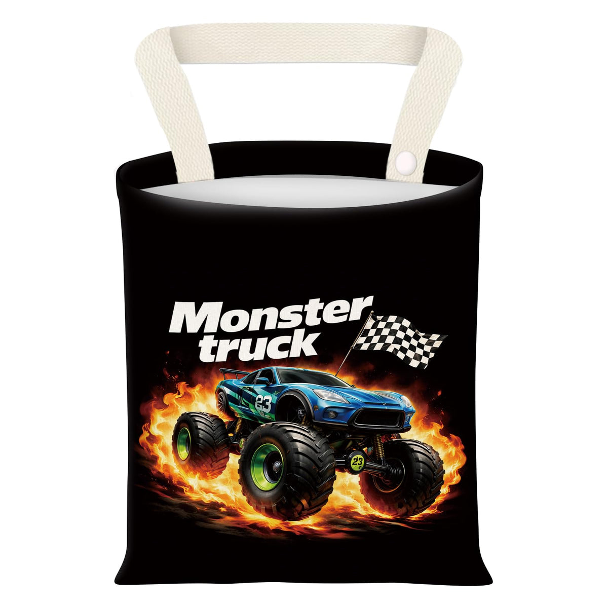 Hanging Car Garbage Bag, Cute Car Trash Can Bag, Automotive Accessories for Women Men Bigfoot USA Flag