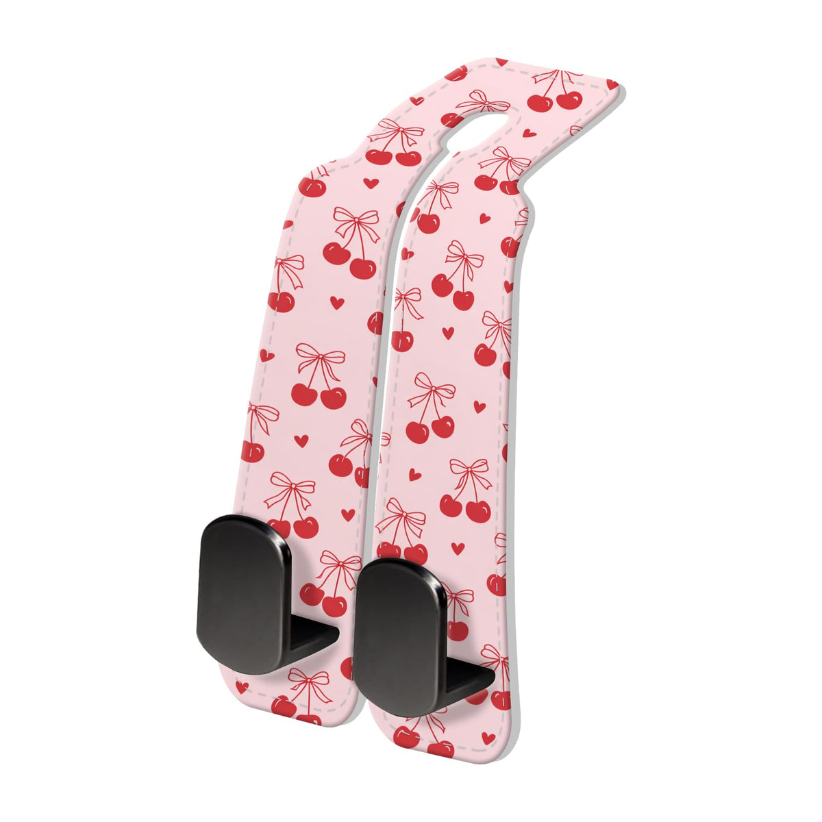 PU Leather Car Seat Hook, Storage Headrest Hanger, Cute Car Backseat Organizer, Car Hooks For Purses and Bags, Butterfly Rose