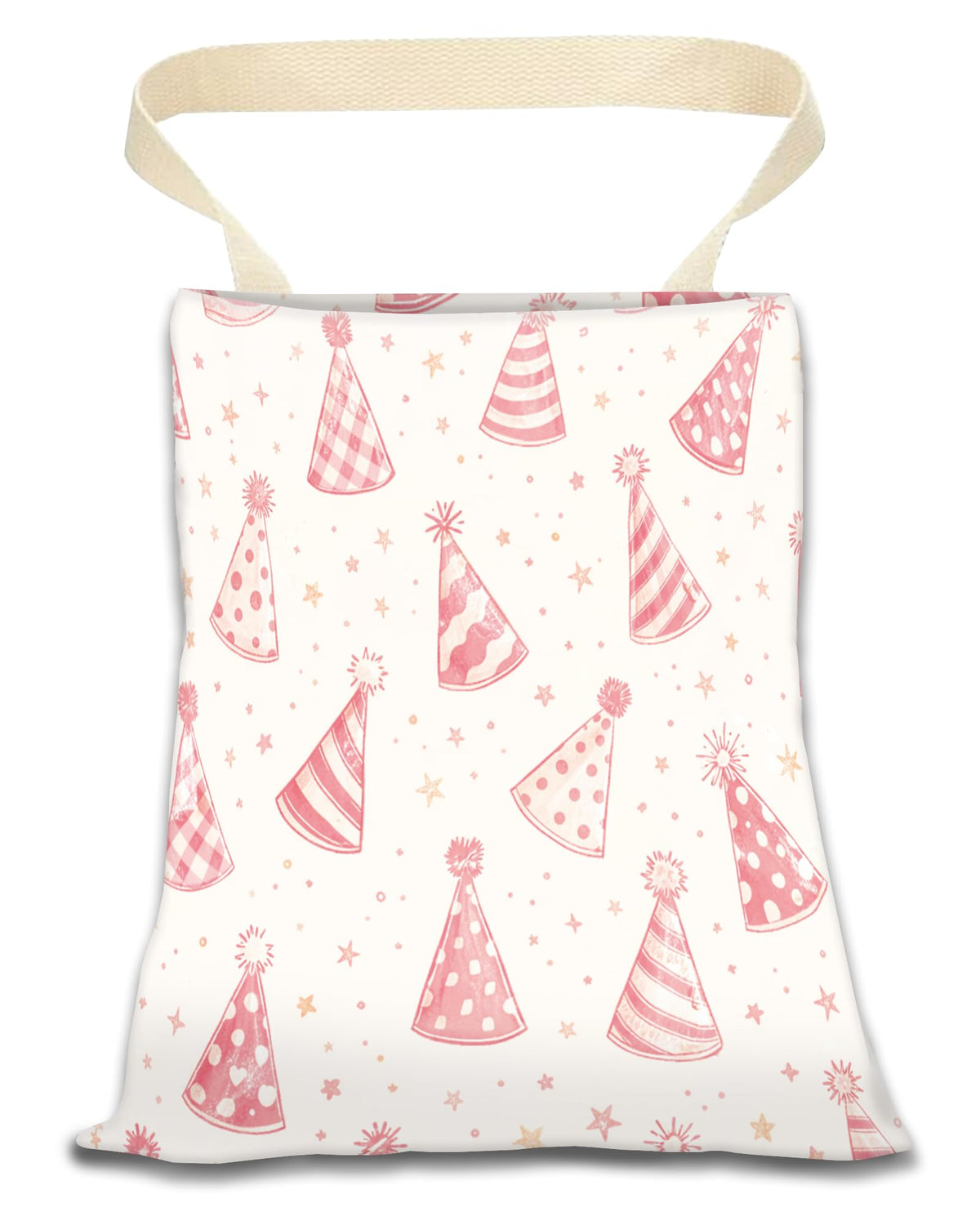Car Trash Can, Durable Hanging Car Trash Garbage Bag, Cute Automotive Garbage Cans Organizer, Cute Pink Red Flower