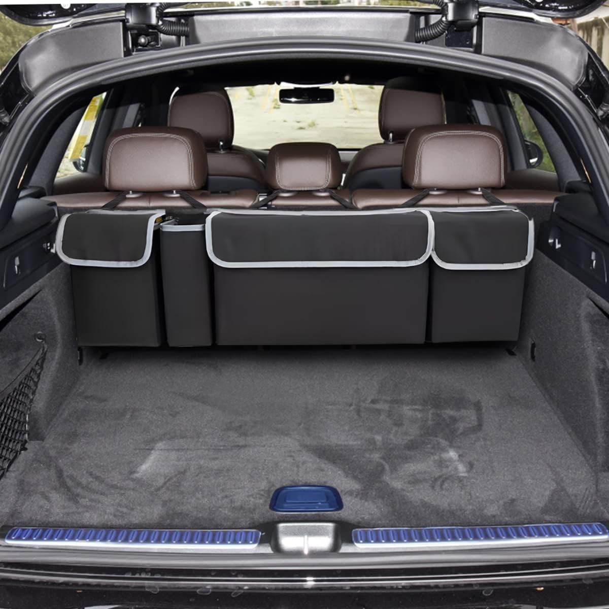 AUCELI Car Trunk Organizer, Hanging Backseat Storage Bag, Black