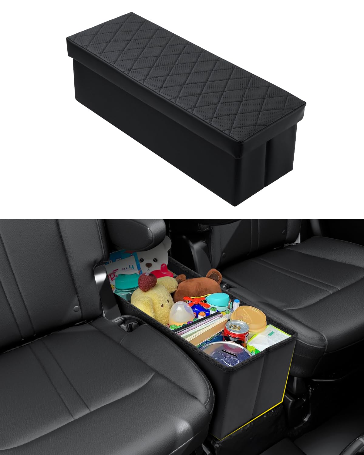 Mixsuper Liner Car Seat Organizer for 2026 Hyundai Palisade LX3, Console Organizer Backseat Box for Palisade LX3, Supplies Dog Box Storage Bin Travel Accessories
