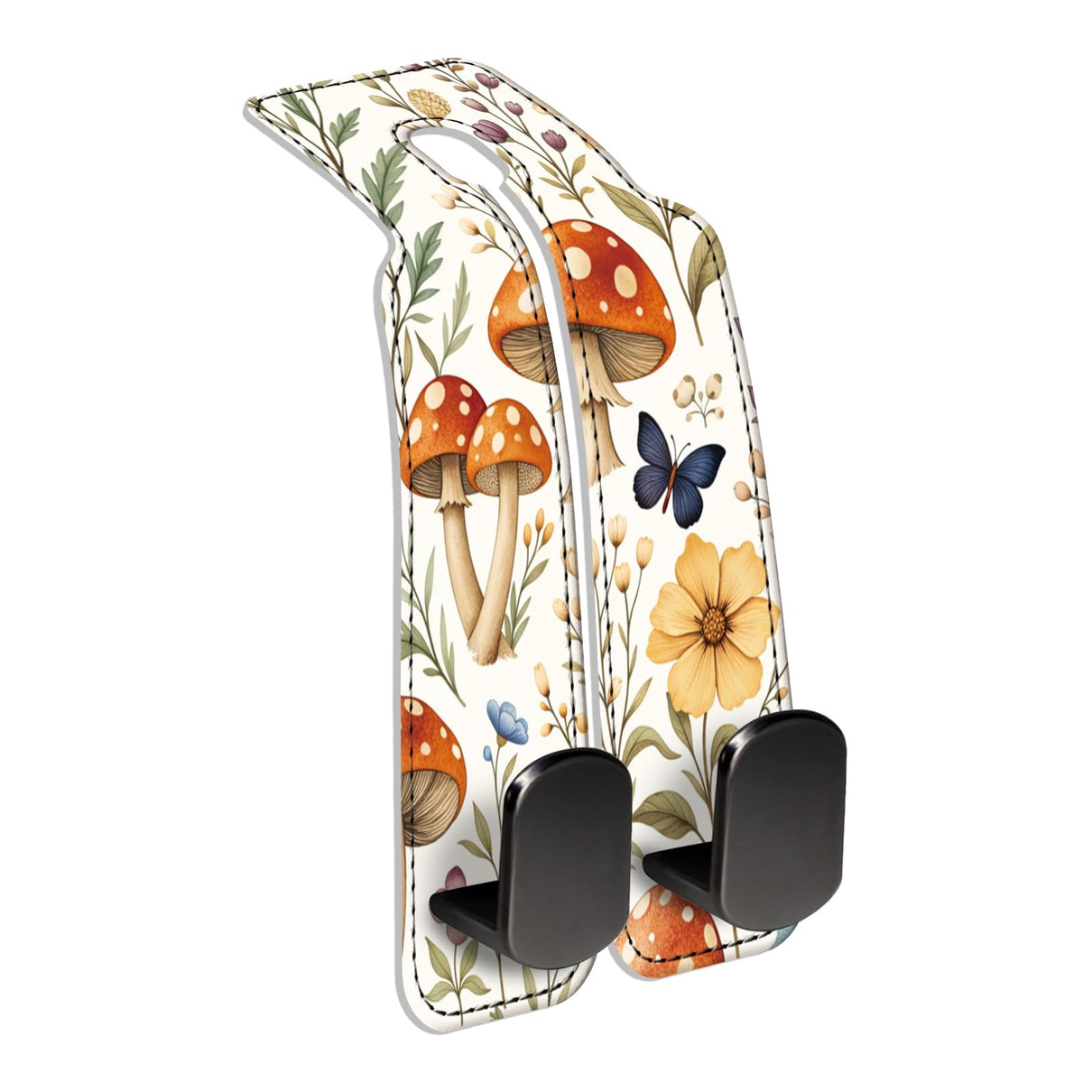 Car Seat Back Storage Hook, Funny Car Purse Hook, Cute Vehicle Storage Organizer for Purses Handbags Boho Cute Floral