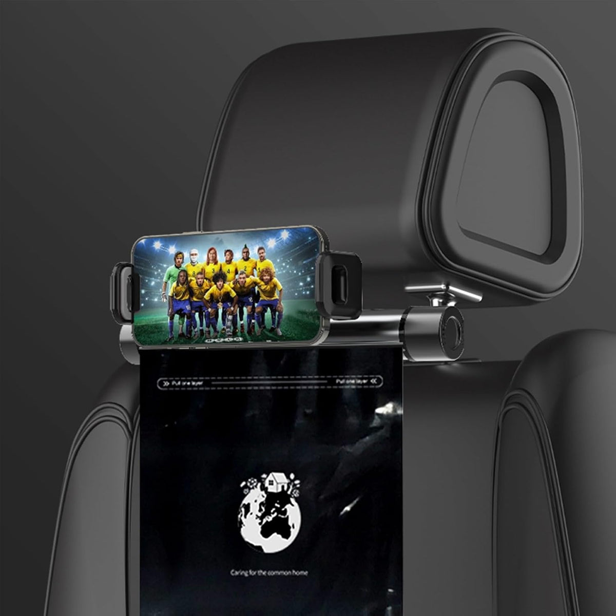 Car Trash Bag with Dispenser&Phone Holder