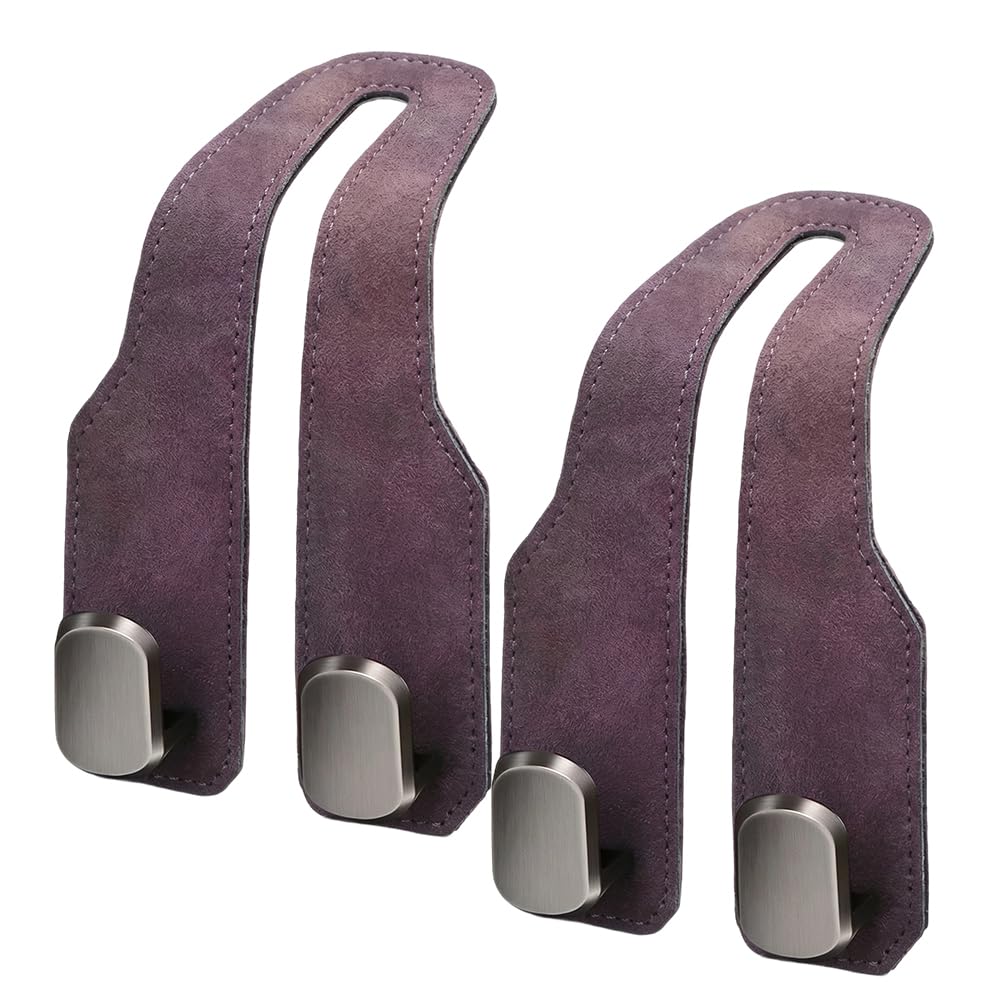 2 Pcs Car Seat Back Storage Hook, 2026 New Heavy Duty Headrest Hooks for Car, Durable Car Seat Hooks Holder Organizer for Purse Bags Handbags Interior Accessories