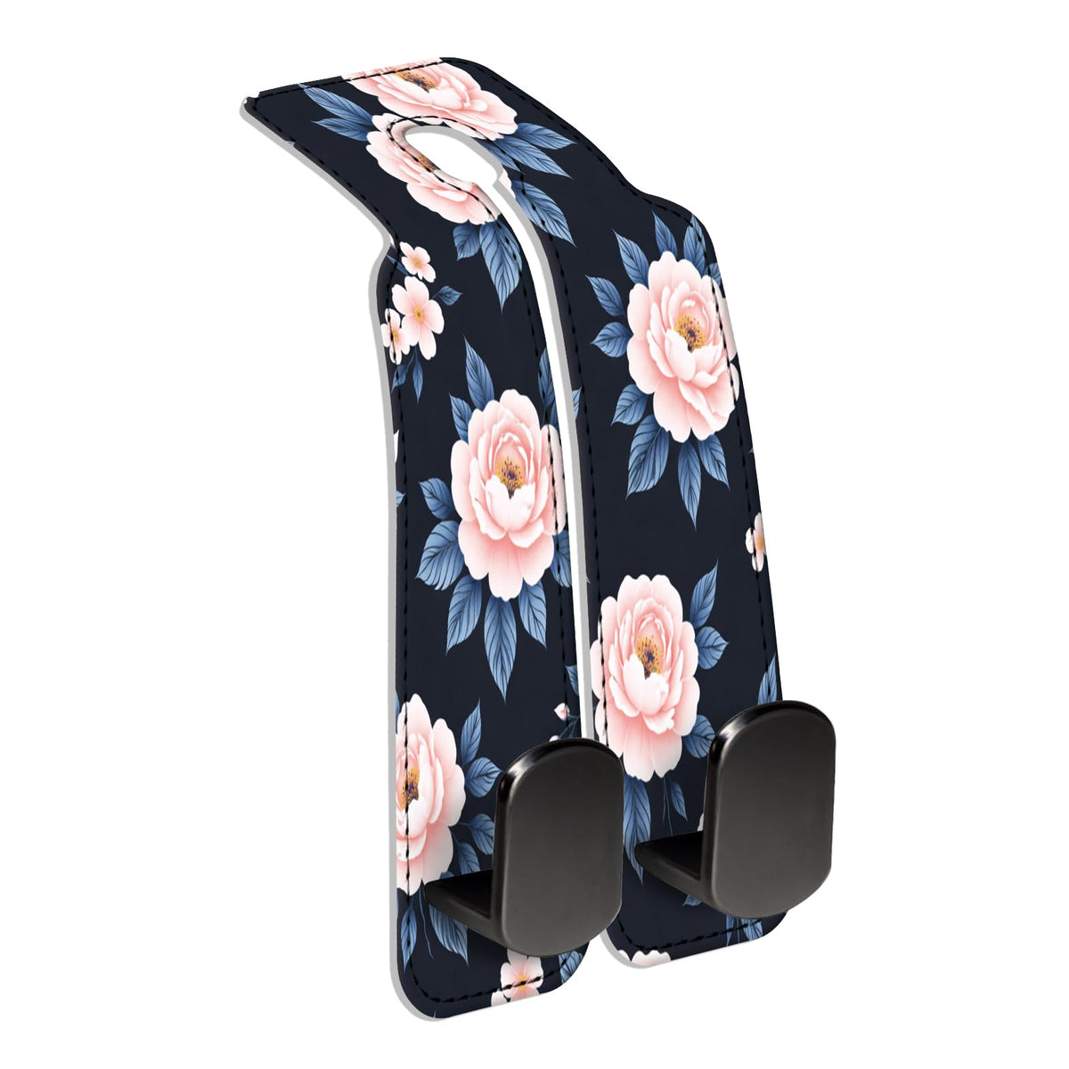 Car Seat Back Storage Hook, Funny Car Purse Hook, Cute Vehicle Storage Organizer for Purses Handbags Orange Flower Mushroom