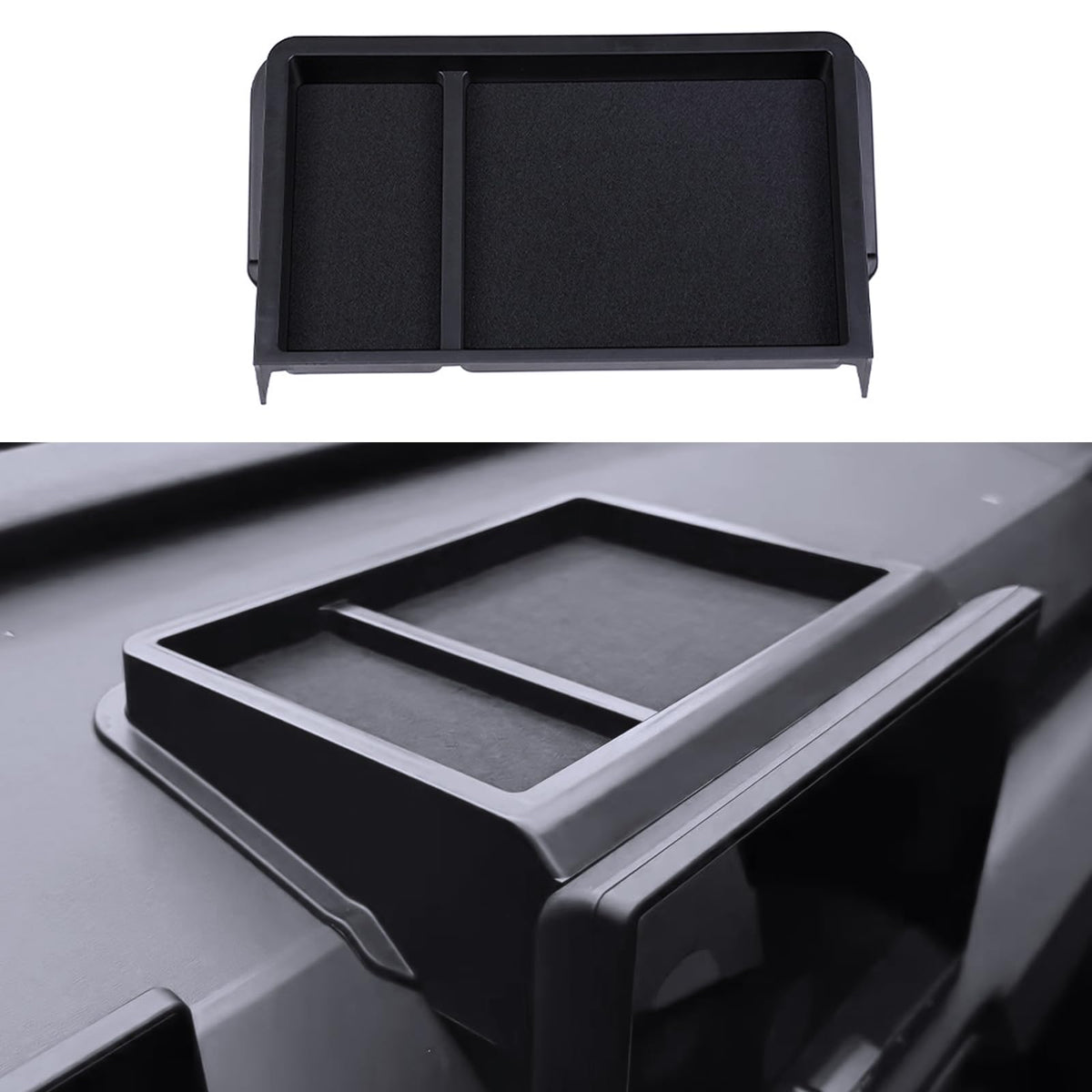 For 2026 Toyota RAV4 Center Console Passenger Glove Box Divider Organizer ABS Material Easy to Pick Up&Install, 6th Gen Hybrid&Plug-in Hybrid Interior Accessories