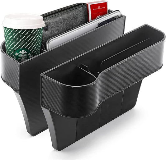 Moly Magnolia 2 Pack Seat Gap Organizers with Cup Holder and USB Charger