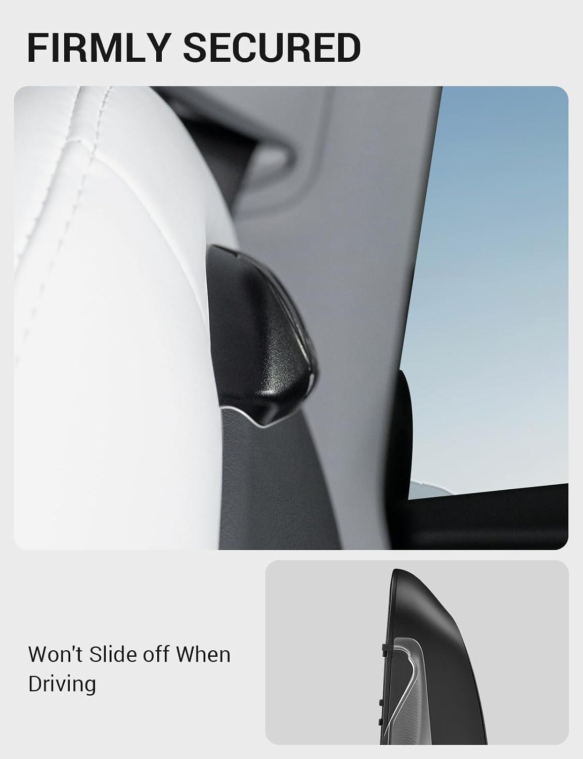 Motrobe 2PCS Foldable Seat Back Hooks for Tesla Model Y/3/S 2017-2026