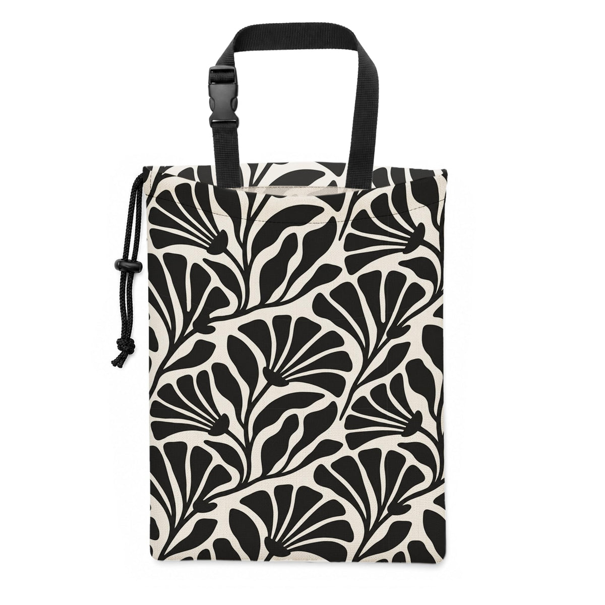 Vintage Sage Green Floral Car Trash Bag Hanging, 11x13Inch