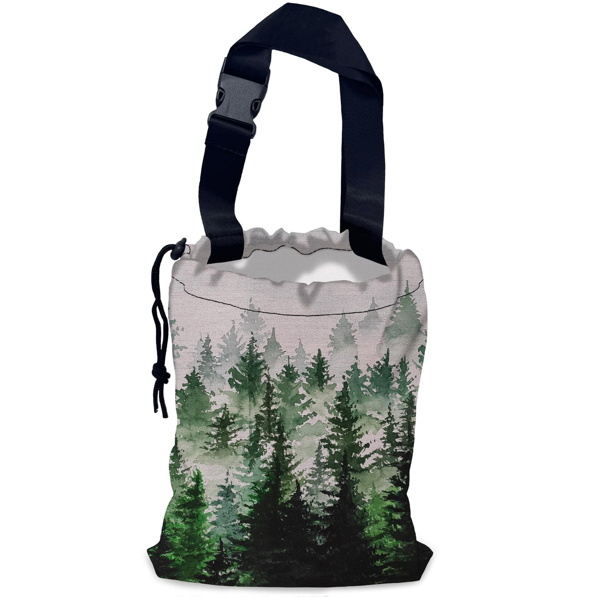 Sea Wave Car Trash Bag,Night Starry Sky Hanging Drawstring Car Garbage Bag,Waterproof Canvas Car Back Seat Organizer with Adjustable Buckle,for Vehicles,SUVs,Camping,Road Trips