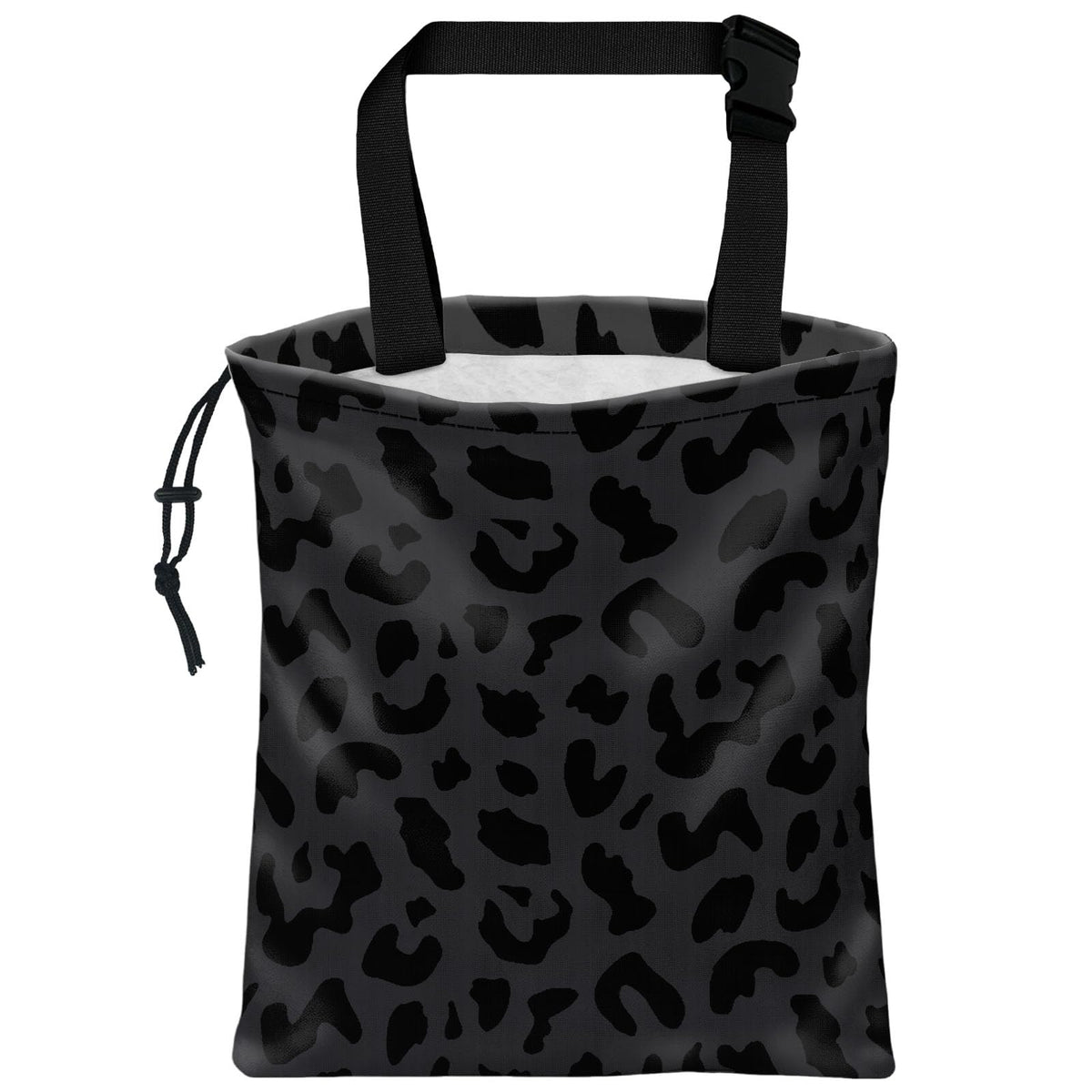 XIANGYUAN Cute Car Trash Bag,Hanging Car Organizer and Storage Bag,Trash Bin for Car Accessories,Cars Back Seat Organizer for Vehicle Travelling Camping（Black and White Cow Print）
