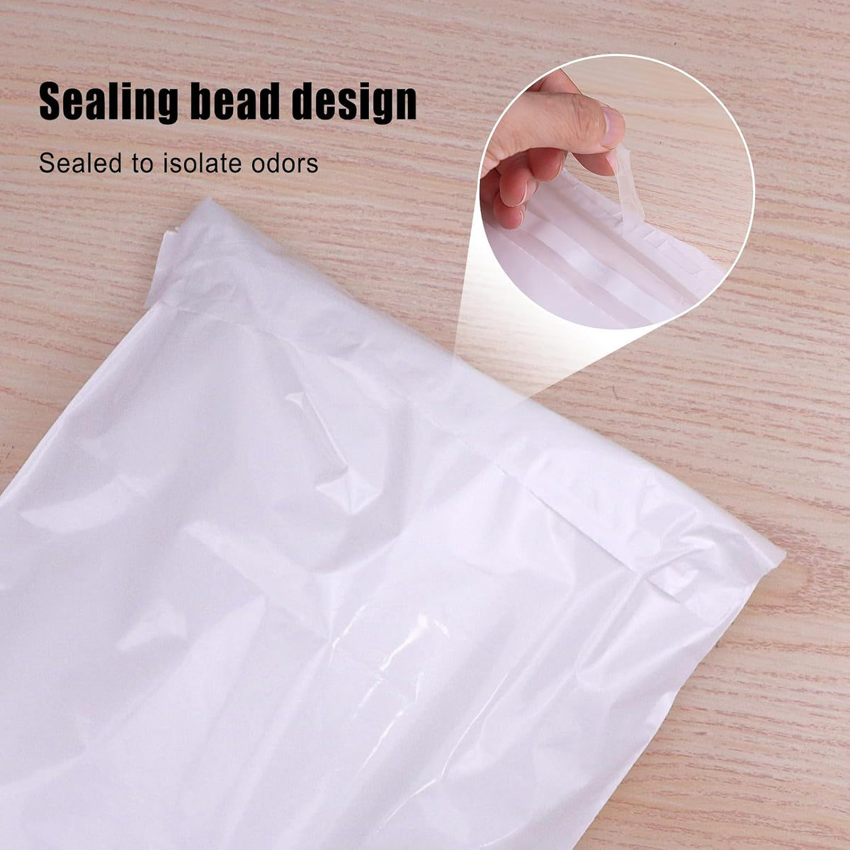 Disposable Car Trash Bags, 100 Pack Car Garbage Bag Hanging, Self Adhesive Cleaning Bags for Cars, Kitchens, Bedrooms, Offices, During Travel and Camping (9.8 * 12.2 Inches), White
