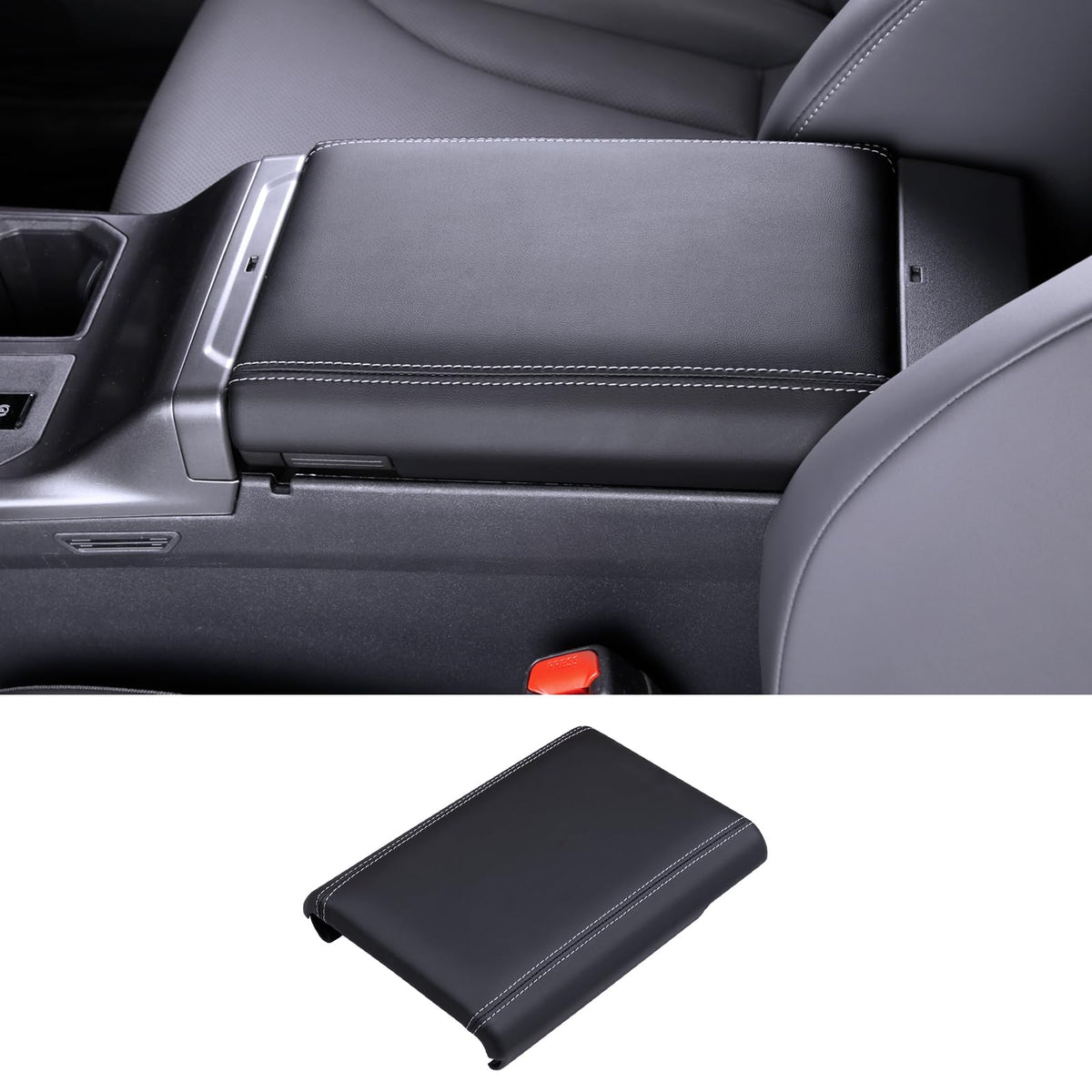 For 2026 Toyota RAV4 Center Console Passenger Glove Box Divider Organizer ABS Material Easy to Pick Up&Install, 6th Gen Hybrid&Plug-in Hybrid Interior Accessories
