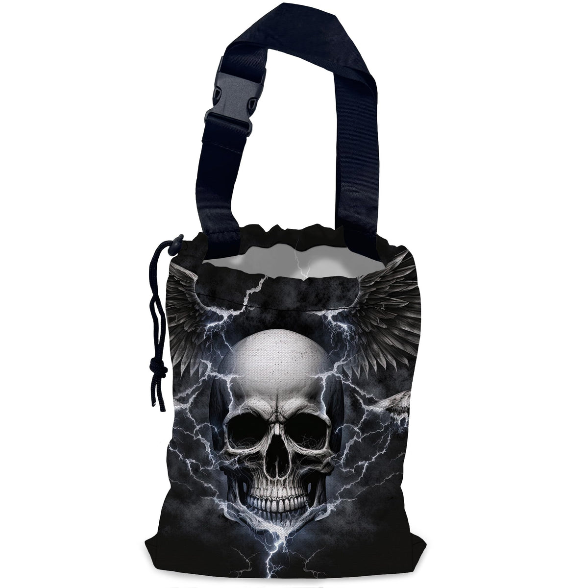 Sea Wave Car Trash Bag,Night Starry Sky Hanging Drawstring Car Garbage Bag,Waterproof Canvas Car Back Seat Organizer with Adjustable Buckle,for Vehicles,SUVs,Camping,Road Trips