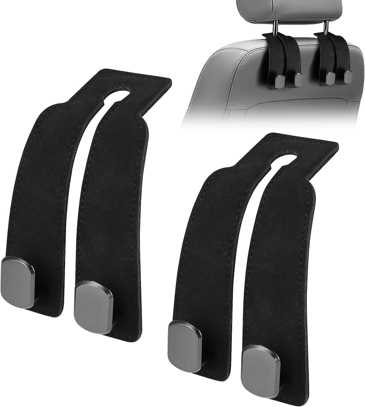 Car Seat Headrest Hooks – Purse Hook for Car