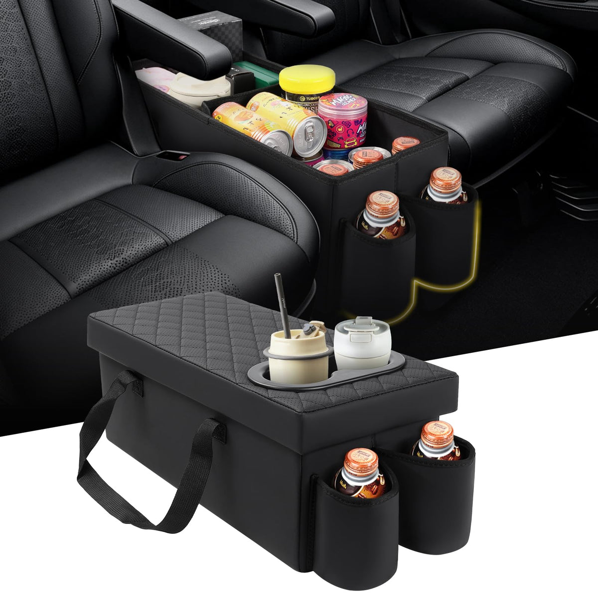 Mixsuper Liner Car Seat Organizer for 2026 Hyundai Palisade LX3, Console Organizer Backseat Box for Palisade LX3, Supplies Dog Box Storage Bin Travel Accessories