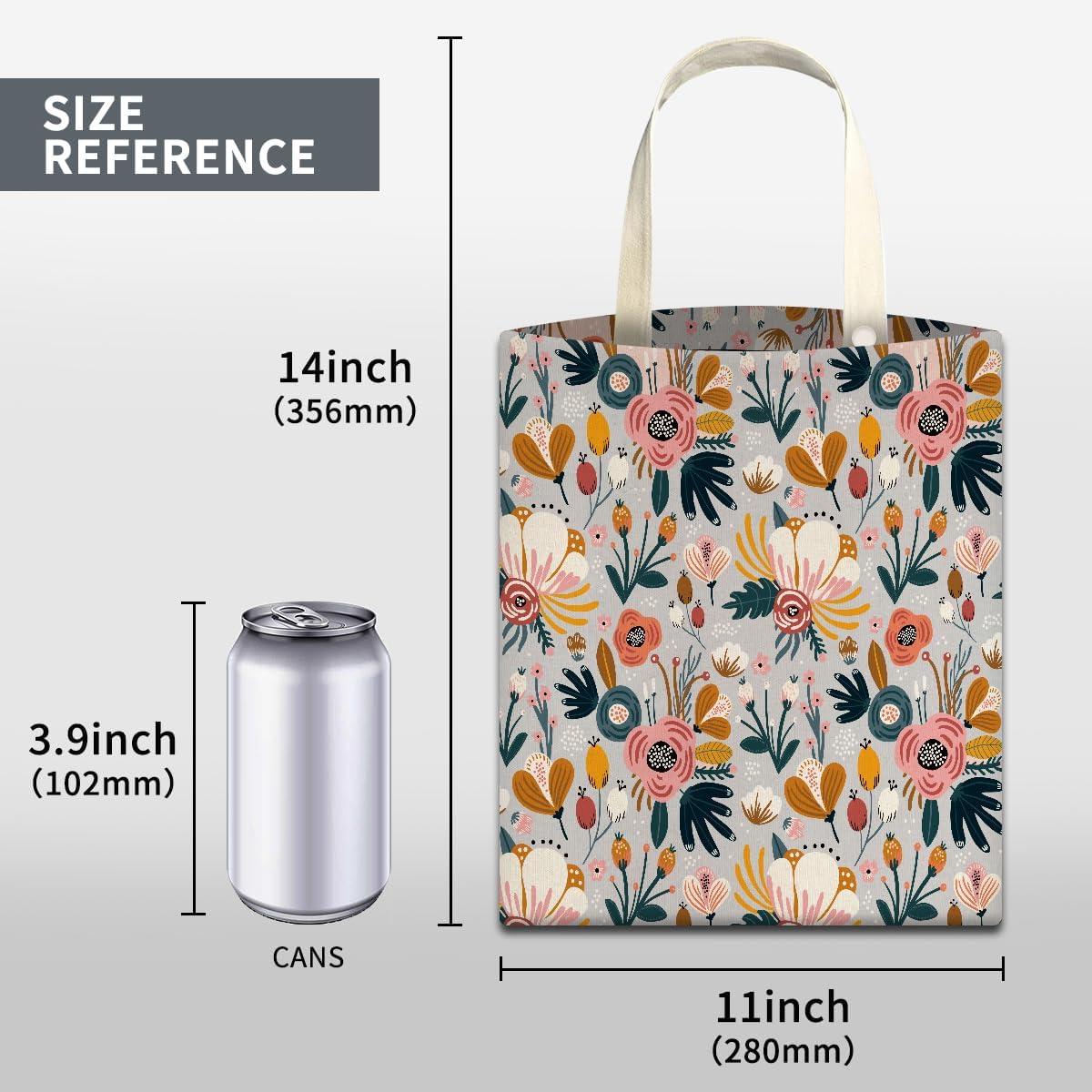 Car Trash Can, Cute Car Trash Bag, Hanging Car Organizer and Storage Bag, Trash Bin for Car Accessories, Vehicle, Travelling, Camping Cute Blue Flowers