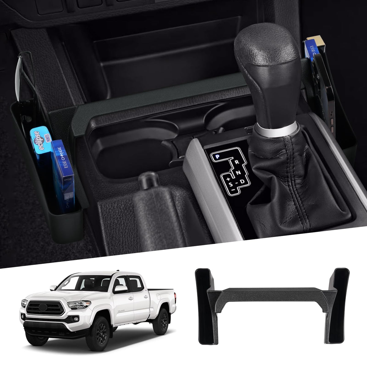 Autorder Center Console Organizer for 2022 2023 2024 2025 2026 Lexus NX NX 250/NX 350/NX 350h 450h+ Accessories Armrest Storage Box Secondary Insert Tray with Anti-Slip Mat