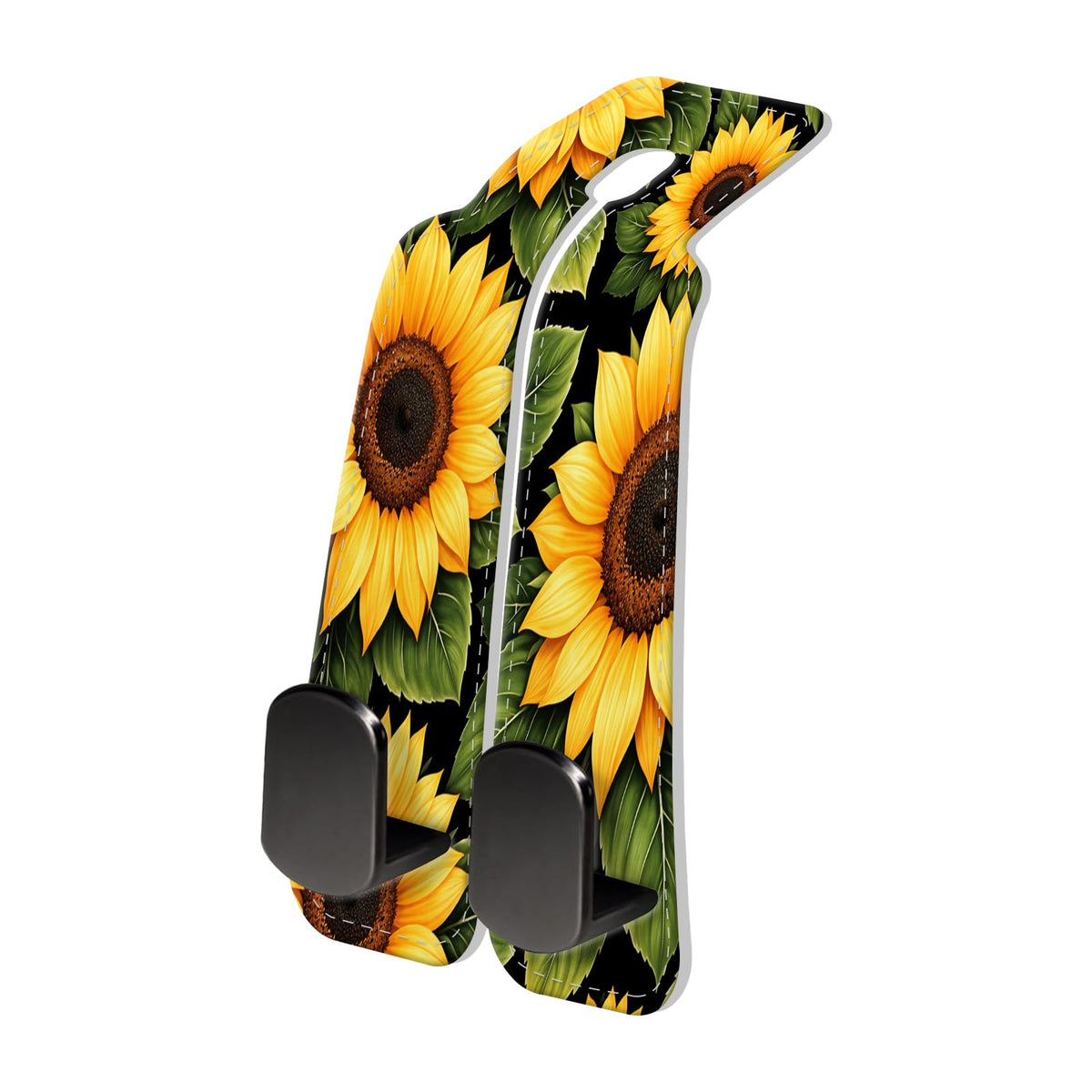 PU Leather Car Seat Hook, Storage Headrest Hanger, Cute Car Backseat Organizer, Car Hooks For Purses and Bags, Butterfly Rose