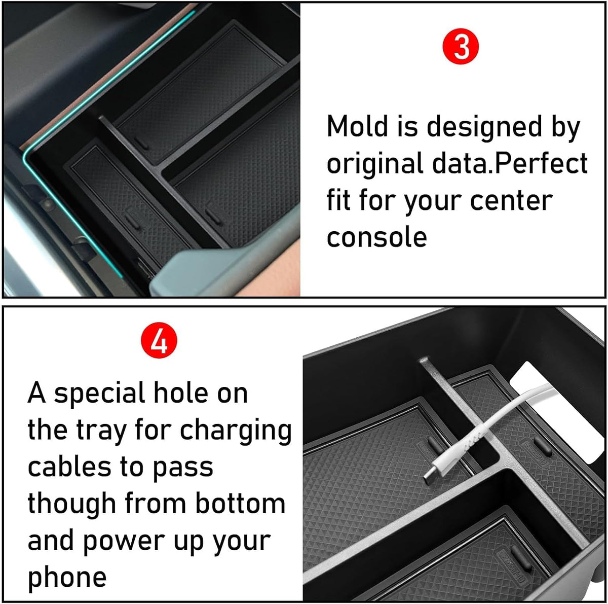 Jaronx For BMW X5 G05/X6 G06/X7 G07 Center Console Organizer