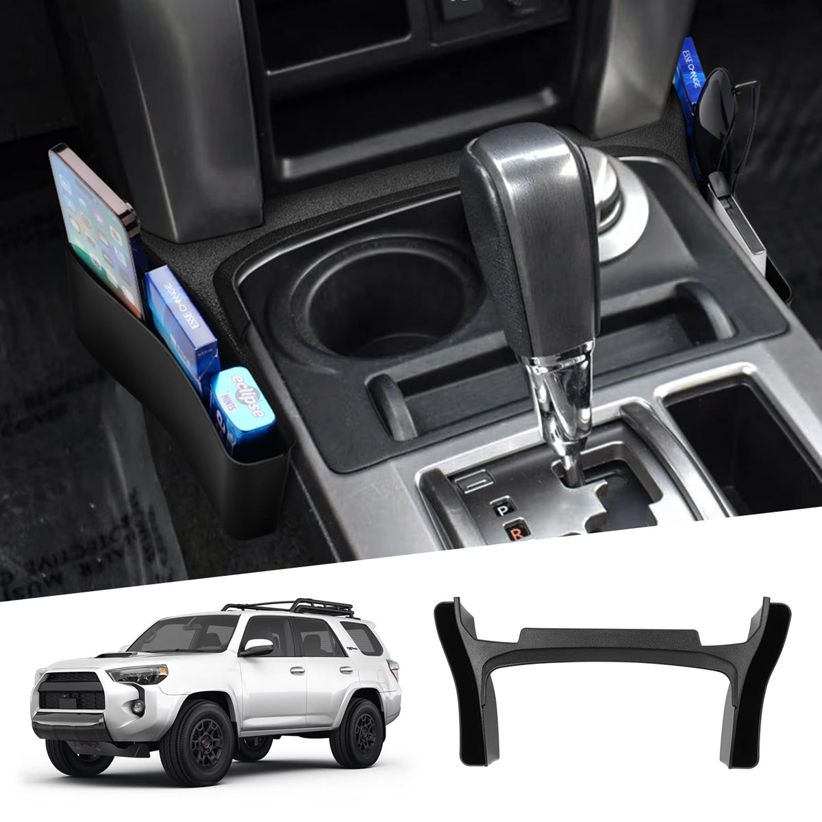 Autorder Center Console Organizer for 2022 2023 2024 2025 2026 Lexus NX NX 250/NX 350/NX 350h 450h+ Accessories Armrest Storage Box Secondary Insert Tray with Anti-Slip Mat