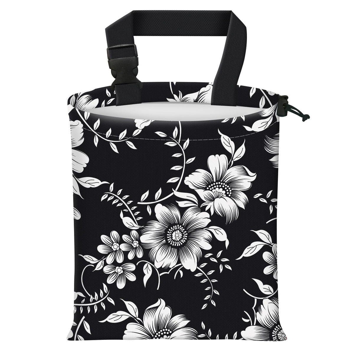 Car Trash Bag Large Hanging Can for Back of Seat, Cute Waterproof Car Garbage Bag for Vehicle, Travelling, Outdoor Cute Boho Pink Floral