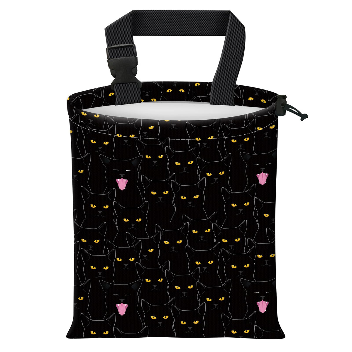 Car Trash Bag Large Hanging Can for Back of Seat, Cute Waterproof Car Garbage Bag for Vehicle, Travelling, Outdoor Cute Dog Paw Heart