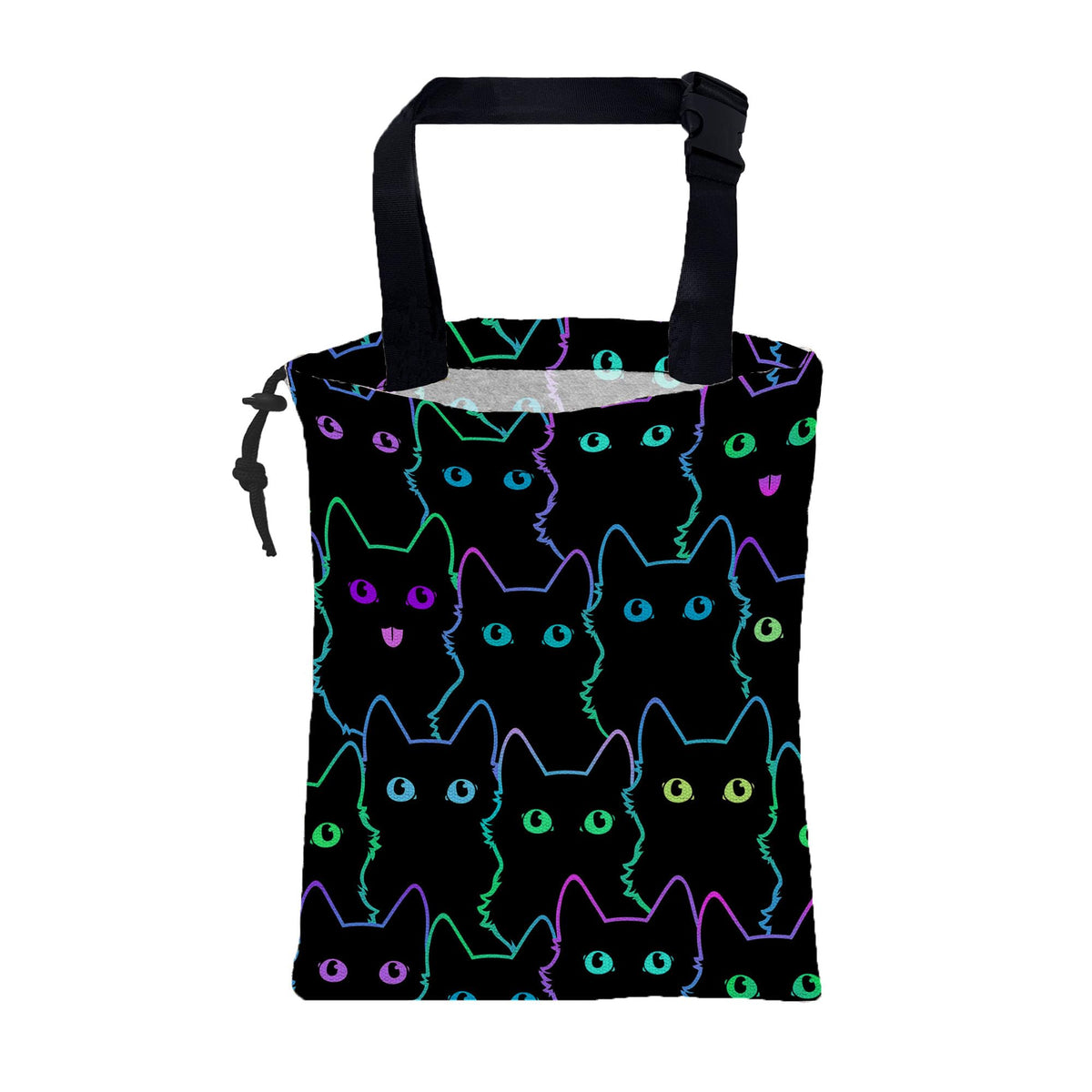 Car Garbage Bag Purple Lavender Flowers Drawstring Car Trash Bag Hanging for Back Seat with Adjustable Buckle Canvas Vehicle Trash Can Easy-to-Install