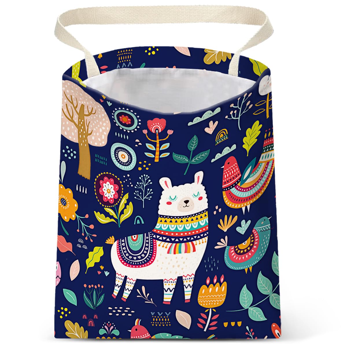 Car Trash Bag Hanging No Snap Small Garbage Bag for Car Back Seat Cute Printed One-handed Strap Trash Bags Car Accessories-Mountain Moon Lake Car Trash Bags