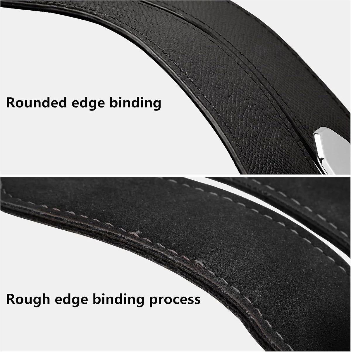 Car Seat Headrest Hooks, Genuine Leather and Zinc Alloy Car Purse Hook,Car Bag Hook,Car Seat Back Storage Hook for Purses, Handbags, Bags
