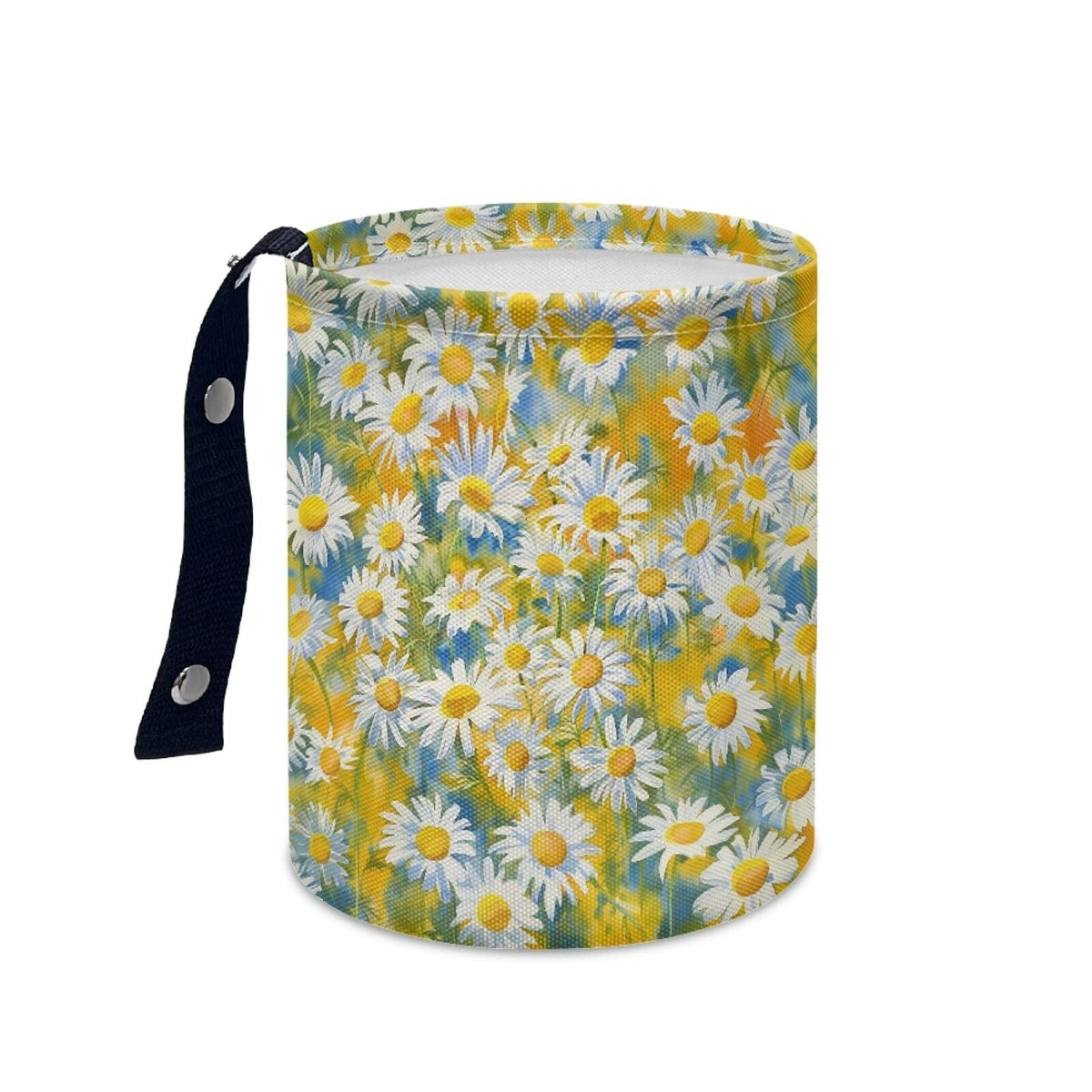 Boho Flowers Car Trash Can Waterproof Auto Vehicle Garbage Organizer Bag Hanging Car Waste Basket Holder for Front Seat Back, Seat, Floor, Headrest